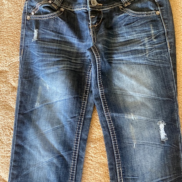 Almost famous woman, size 0 flare jeans with details on pockets - Picture 8 of 10